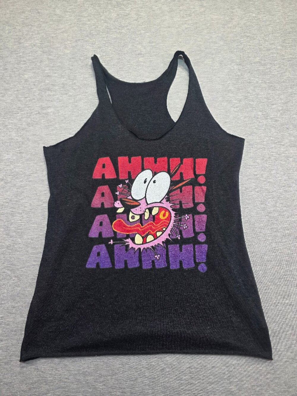 Courage the Cowardly Dog AHHH Screaming Graphic Tank Top